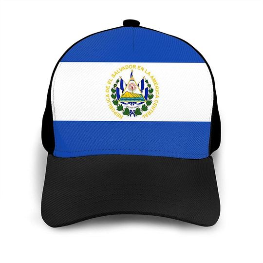 Flag of El Salvador Men's Baseball Cap Novel Adjustable Hat