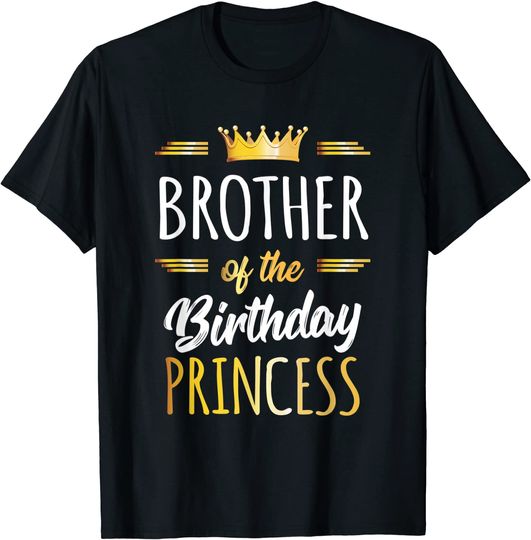Brother Of The Birthday Princess Shirt Boys Birthday Party T-Shirt