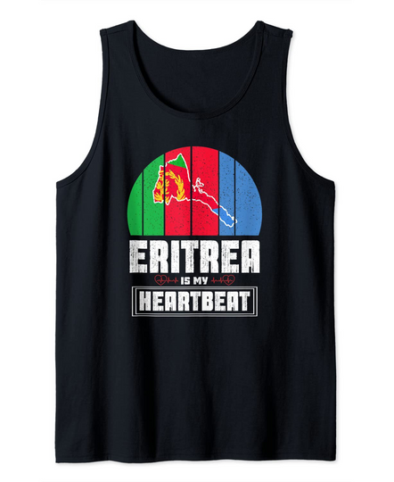 Eritrea Is My Heartbeat Love Eritrea Tank Top