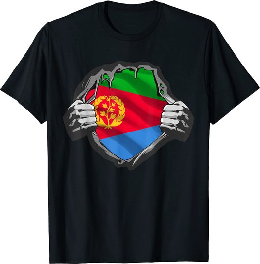 Love Eritrea Nation Proud Eritrean Flag T-Shirt