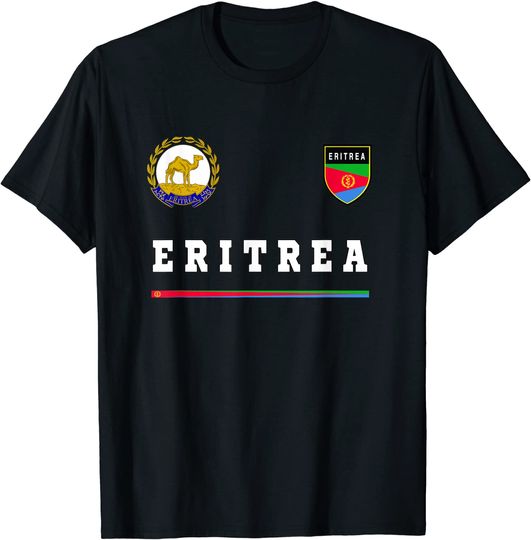 Eritrea Sport Jersey Tee Flag Football Eritrean T-Shirt