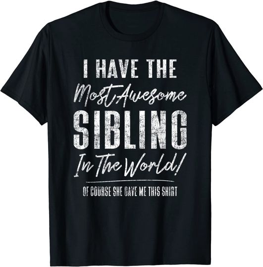 Hilarious Family Rivalry Gag Favorite Sibling Brother Sister T-Shirt
