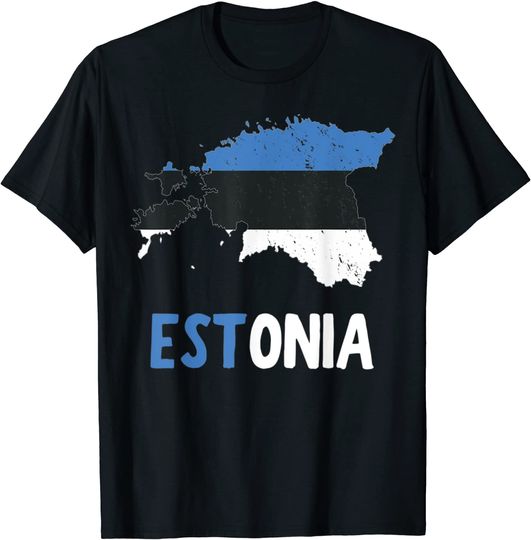 ESTONIA flag Vintage T-Shirt