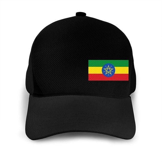 Inspier White Flag of Ethiopia Baseball Hat