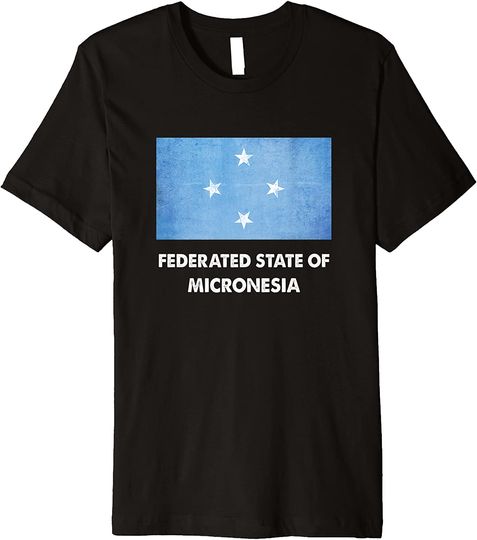 Micronesian Micronesia Federated state Flag Premium T-Shirt