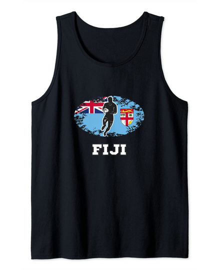 Fiji Flag Rugby Team Tank Top