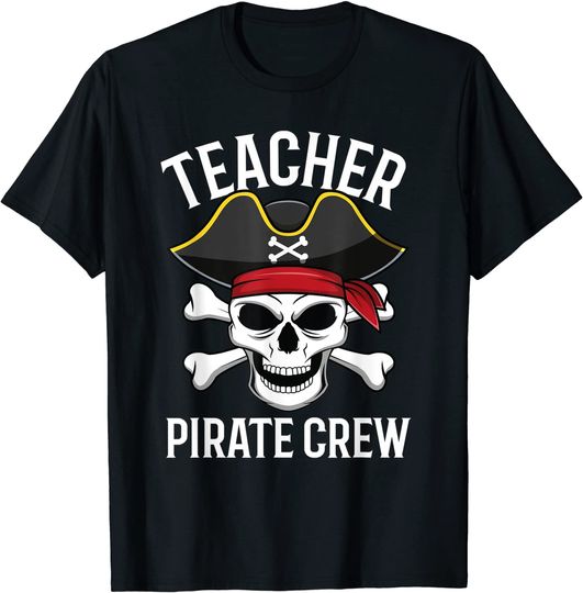School Teacher Pirate Crew Halloween Costume T-Shirt