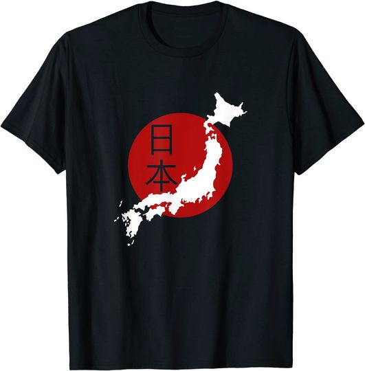 Japan Map T Shirt