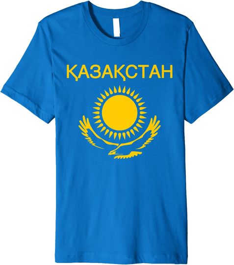 Kazakhstan Flag Eagle Kazakhstani Pride T Shirt