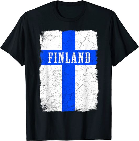Finland Flag Finns Helsinki Finnish National Team Fan T-Shirt