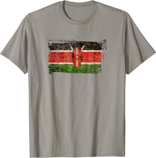Unique Trendy & Vintage Kenya Flag T Shirt
