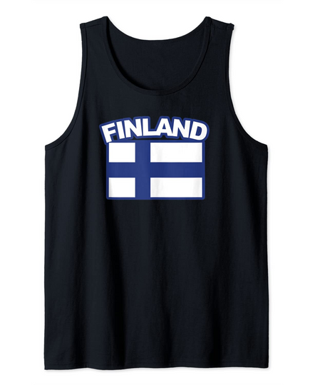 Finland World Flags Countries Sports and Geography Lovers Tank Top