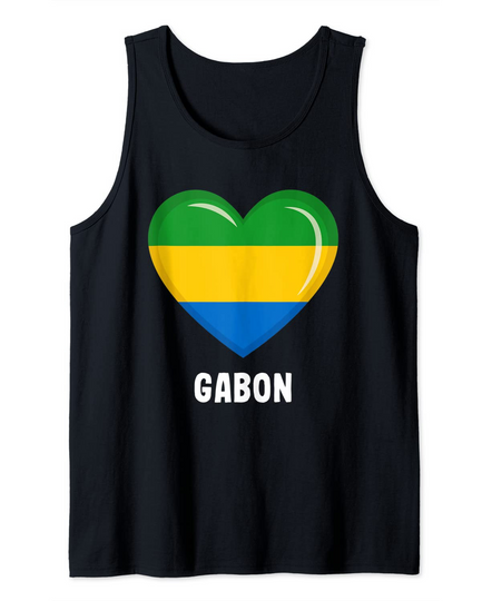 Gabon Flag Tank Top Tank Top