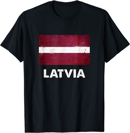 Latvia Flag T Shirt