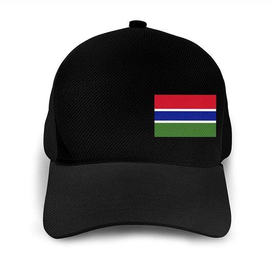 Inspier White Flag of The Gambia Baseball Hat