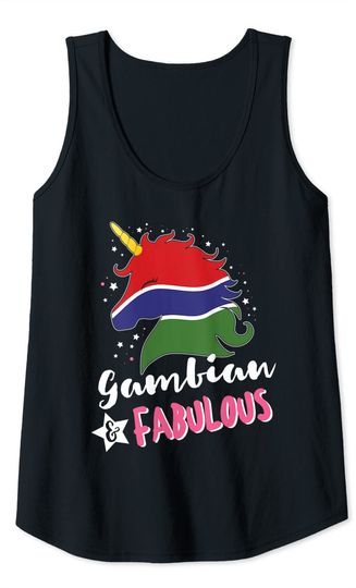 Gambian Unicorn Flag Tank Top