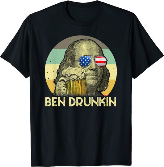 Ben Drankin drunking beer T-Shirt