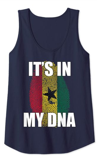 It's In My DNA Ghanaian Flag Tank Top