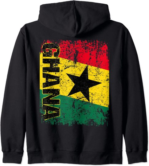 GHANA Flag Vintage Hoodie