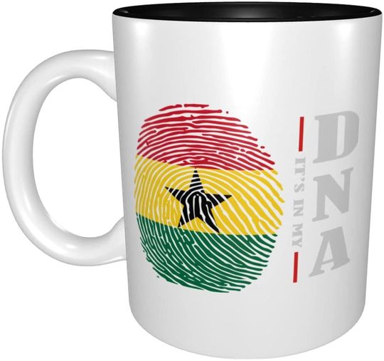 Ceramic Coffee Mug Its In My DNA Ghana Flag