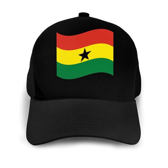 Inspier White Ghana Flag Baseball Hat