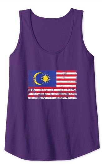 Malaysia Malay Flag Gift Football Tank Top