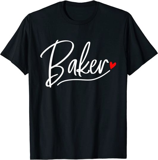 Baker Baking Heart Gift T-Shirt