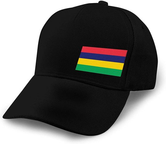 Inspier White Flag of Mauritius Baseball Hat