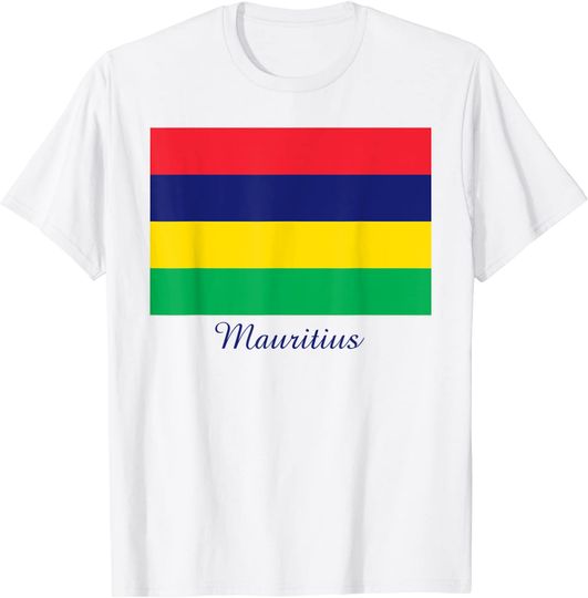 Souvenir Mauritius Flag T-Shirt