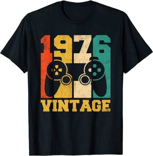 45 Years Old Vintage 1976 Video Game T Shirt