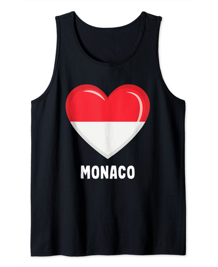 Monaco Flag Tank Top Monacan Tank Top