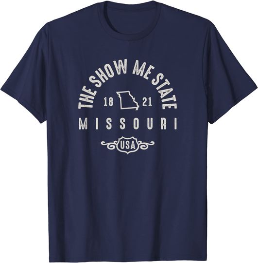 Missouri The Show Me State Vintage T Shirt