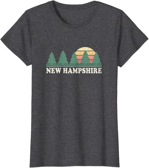 New Hampshire NH Vintage Retro 70s Graphic Hoodie