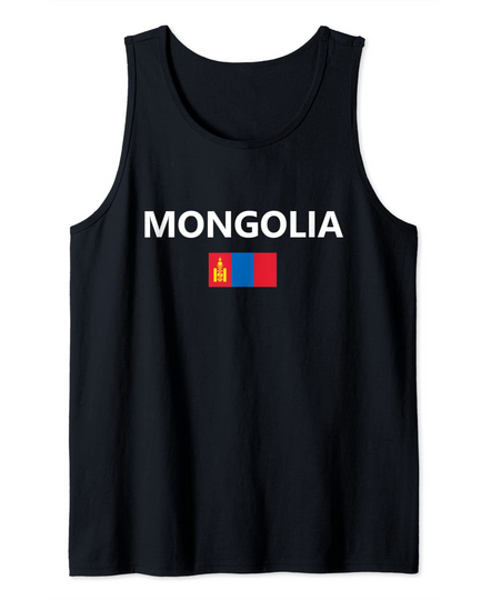 Mongolia Flag Country Tank Top