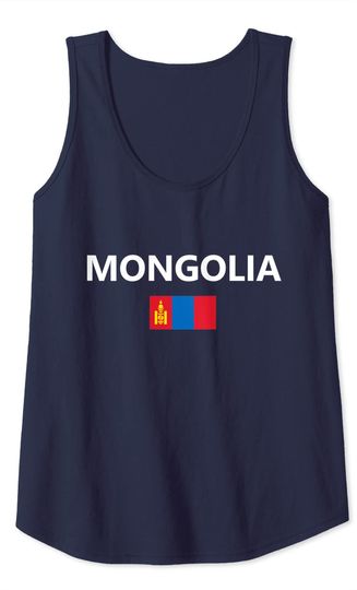 Mongolia Flag Country Tank Top