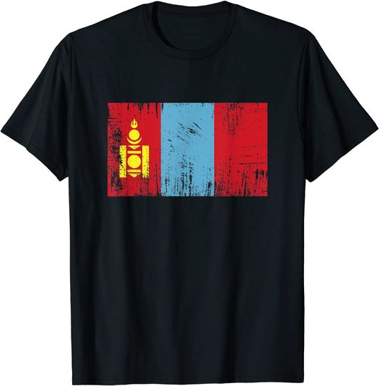 Mongolia Flag Gift Football T-Shirt