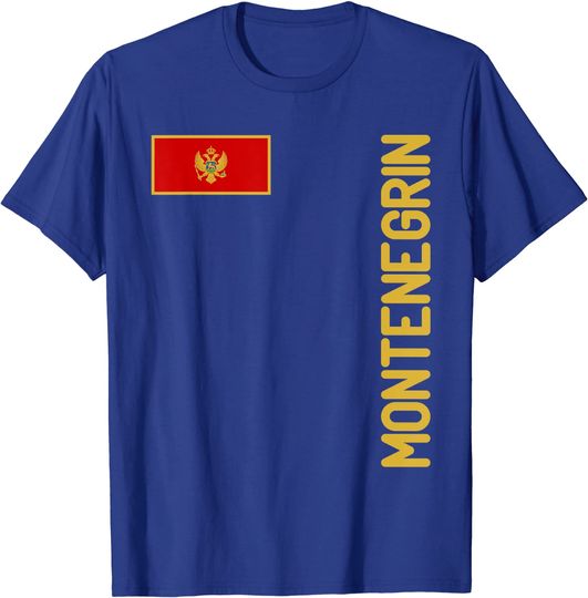 Montenegrin Flag And Montenegro Roots T-Shirt
