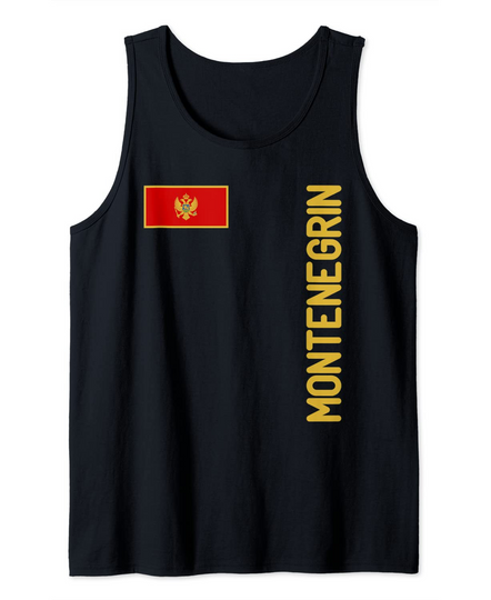Montenegrin Flag And Montenegro Roots Tank Top