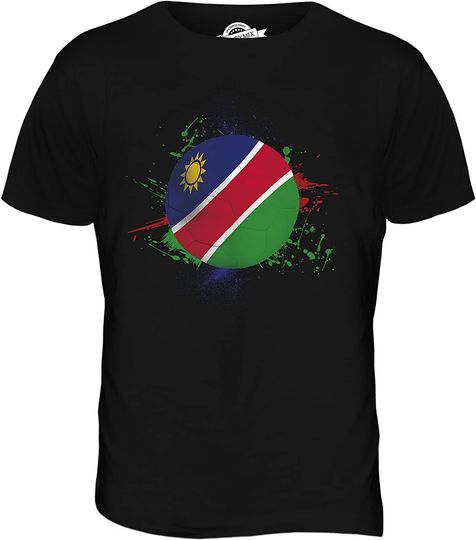 CandyMix Men's Namibia Football Splatter T Shirt