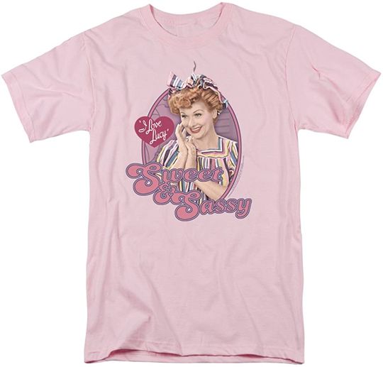 I Love Lucy Shirt - Sweet and Sassy Adult Pink Tee