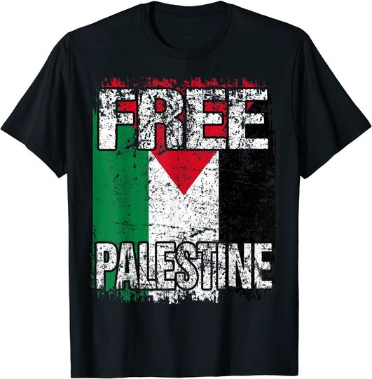 Free Palestine Flag T Shirt