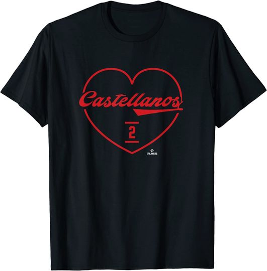 Nick Castellanos Heart Print Love Graphic T-Shirt