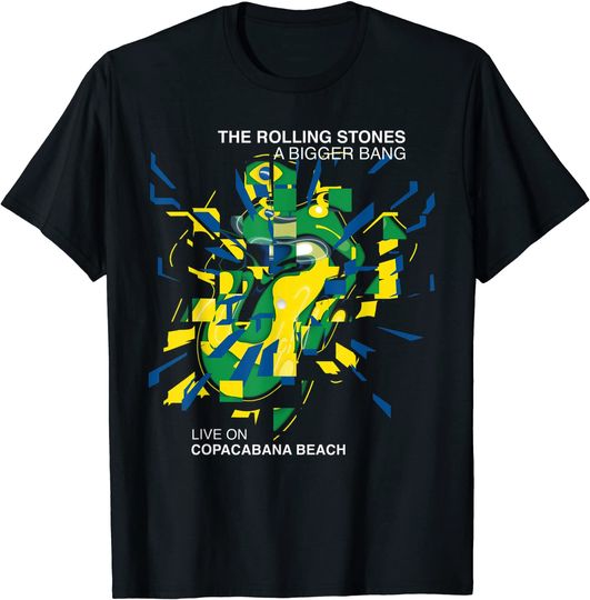 Rolling Stones A Bigger Bang Bursting Tongue Logo T-Shirt