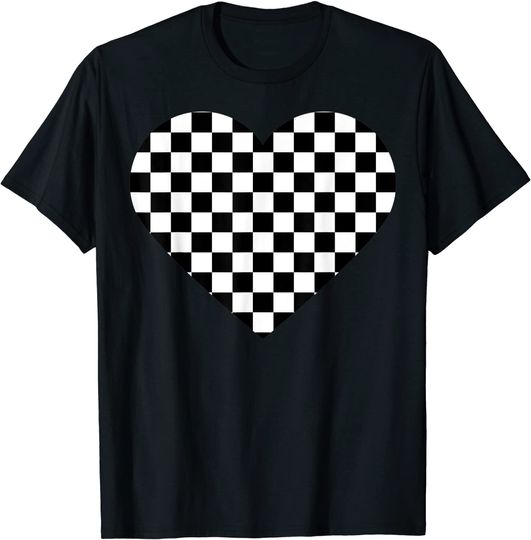 Black White Checkered Gift |Chess Game Women Men T-Shirt