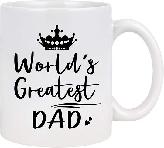 World's Greatest Dad gift from Daughter Son Kids for Fathers Day Birthday Christmas Mug