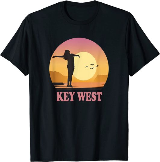 Key West Vacation Beach Morning Sun Water Peace Happy T-Shirt