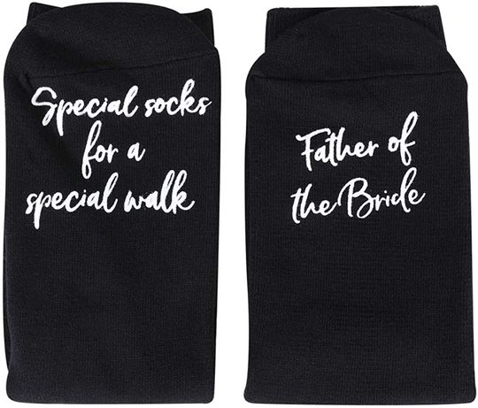 Father of the Bride - Wedding Gift - Keepsake Special Walk Socks