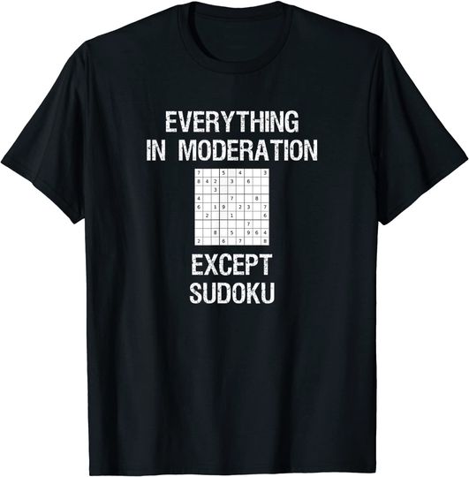 Sudoku Moderation T Shirt