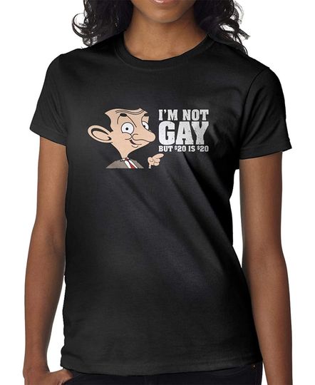 I'm Not Gay But 20 Bucks is Meme Womens T Shirt Classic Short