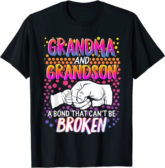 Grandma And Grandson Matching Mothers Day Mommy Grandparent T-Shirt